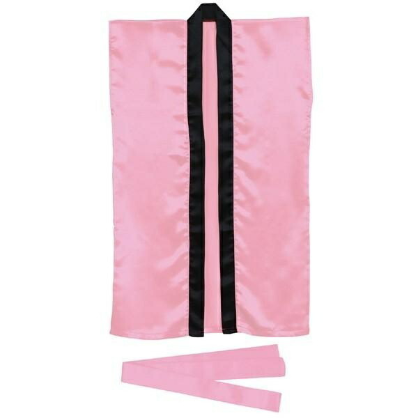 Artec Satin Long Happi Coat Peach L (with Headband) 001151