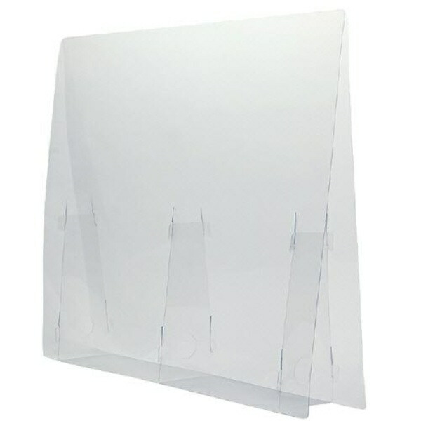 Artec Splash Guard Transparent Partition Large (W610×H500×D100) 1mm Thick Alcohol OK/COVID-19 Countermeasures/Restaurants/Offices/Infection Prevention/Schools/Saliva/Droplet Infection