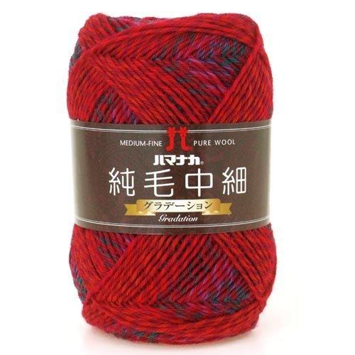 Autumn/Winter Yarn ‘Pure Wool Medium Weight (Gradient) Color 111’ Hamanaka 1043