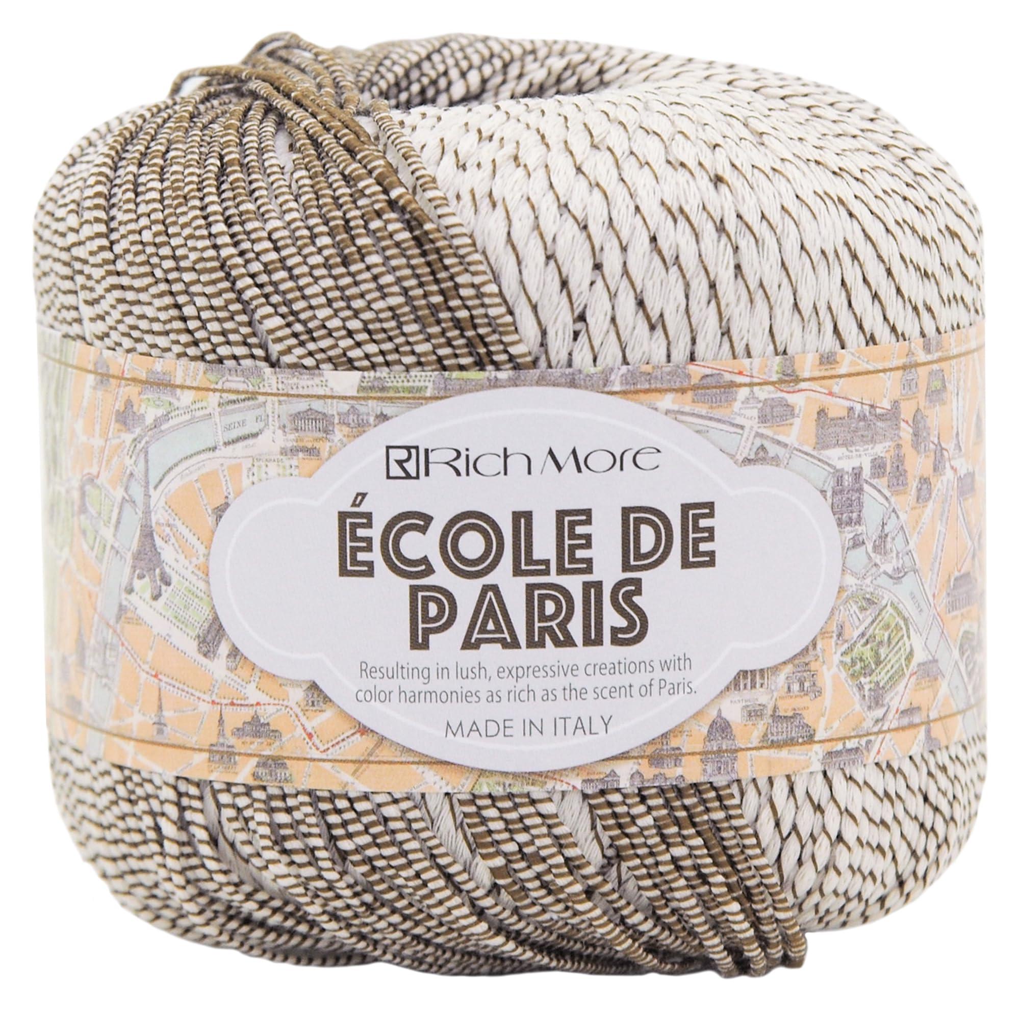 Richmore Hand-Knitting Yarn École de Paris Medium Weight COL. 2 Multicolor Type 40g Approx. 108m 3347