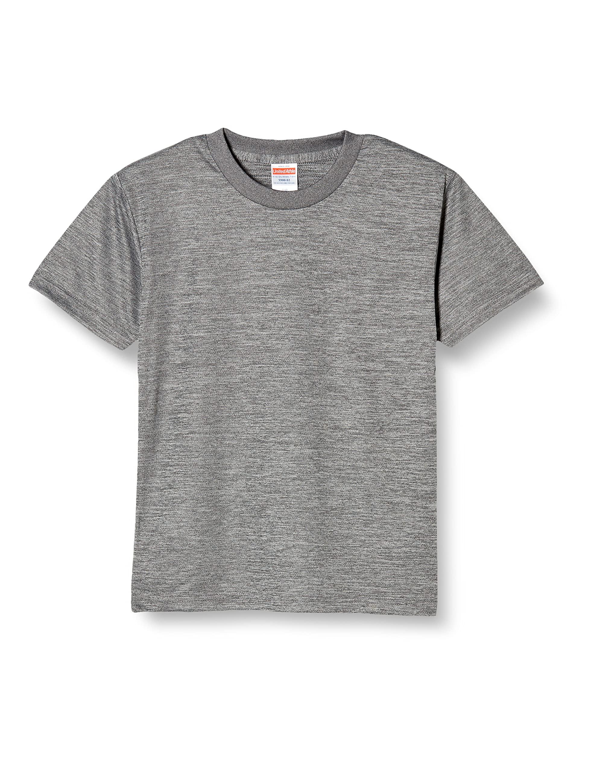 [United Athle] T-Shirt 4.1oz Dry Athletic T-Shirt Heather Charcoal Japan 160 (Equivalent to Japanese size 160)