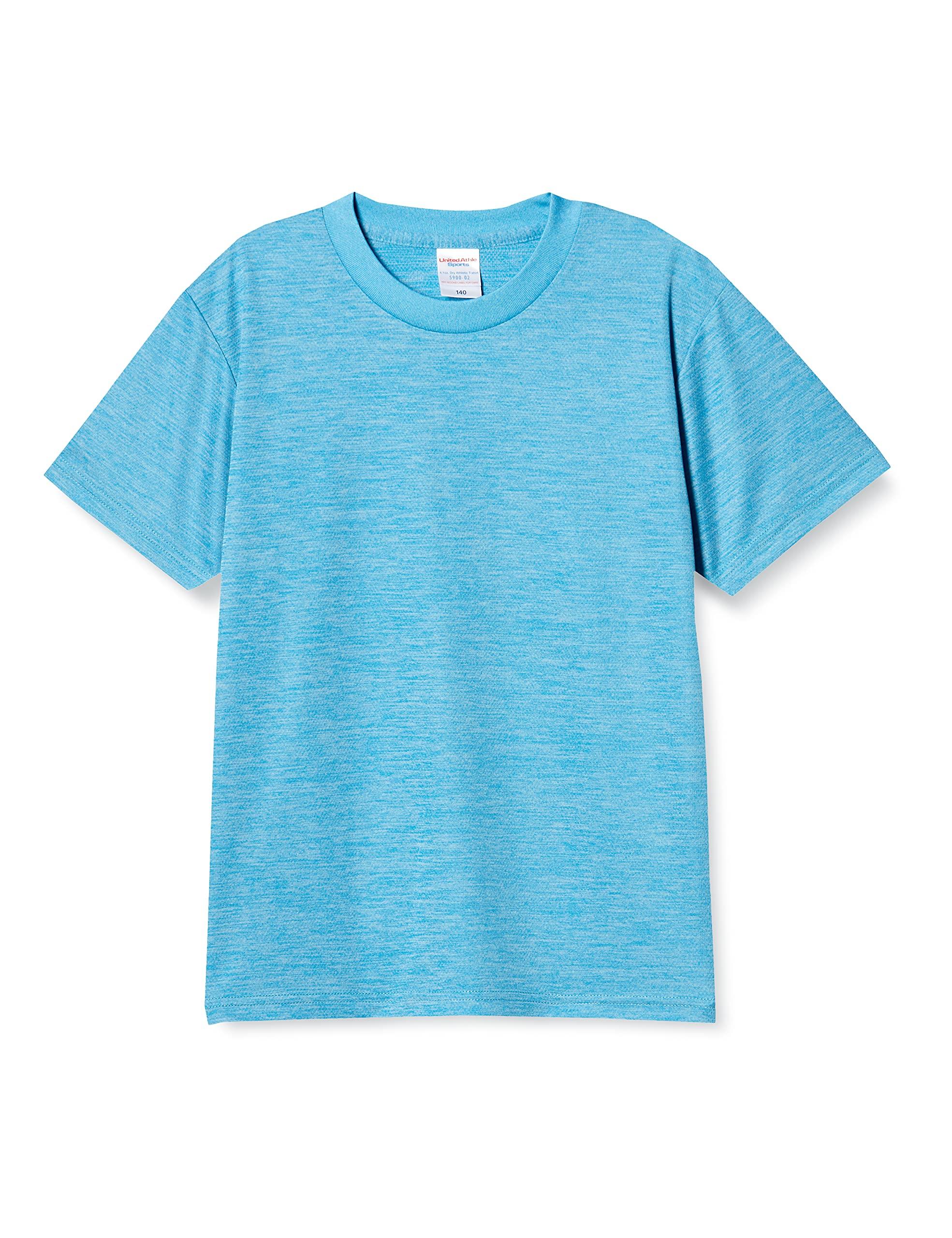 [United Athle] T-Shirt 4.1oz Dry Athletic T-Shirt Heather Blue Japan 160 (Equivalent to Japanese size 160)