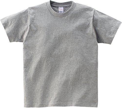 [Printstar] Short-Sleeve T-Shirt 5.6 oz Heavyweight T-Shirt 00085-CVT_K Boys Heather Gray 100cm
