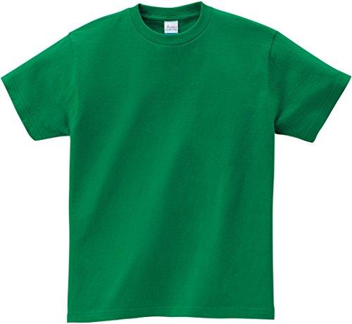[Printstar] Short Sleeve T-Shirt 5.6 oz Heavy Weight T-Shirt 00085-CVT_K Boys Green 100cm