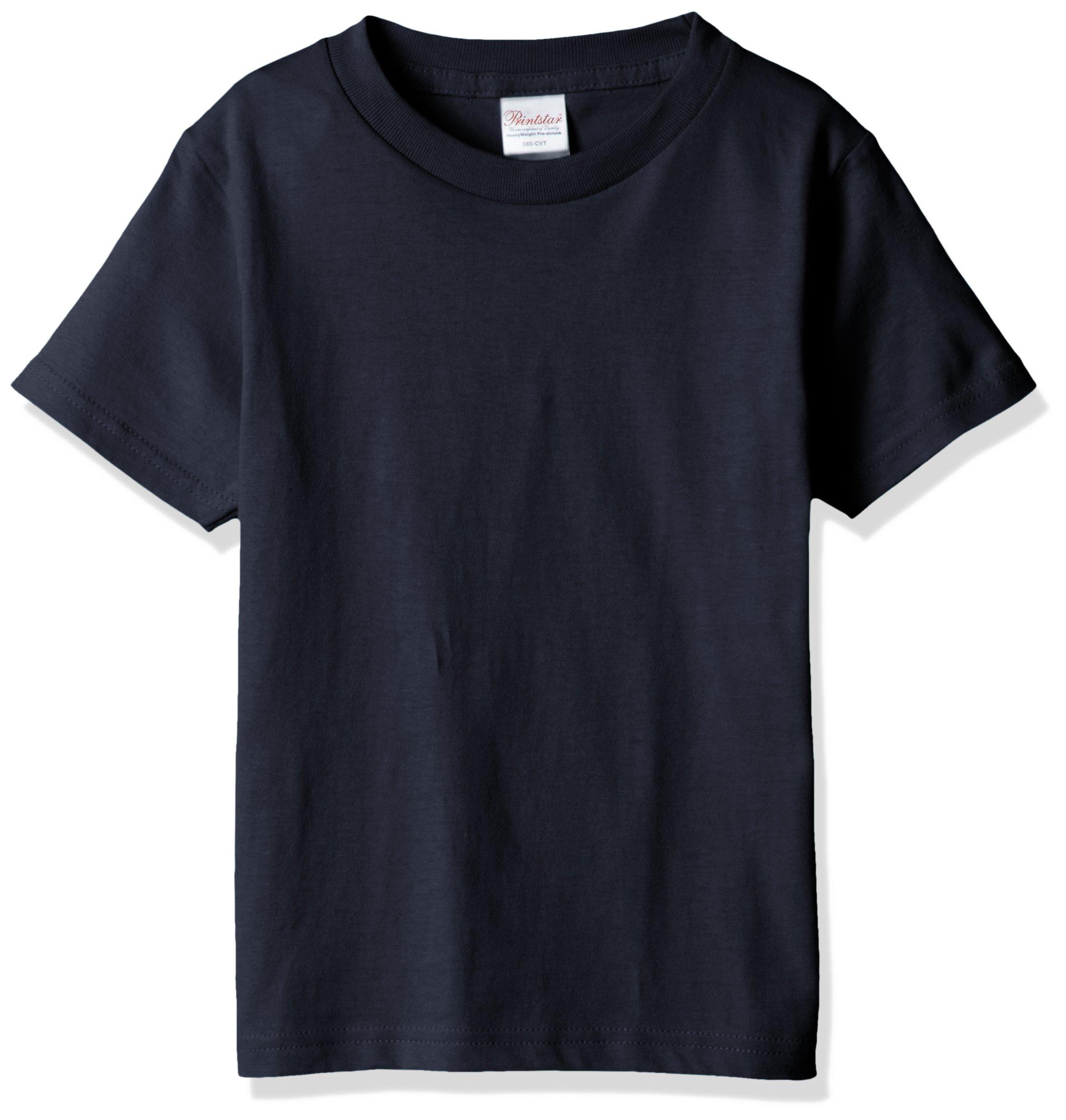 [Printstar] Short-Sleeve T-Shirt 5.6 oz Heavyweight T-Shirt 00085-CVT_K Boys Navy 100cm