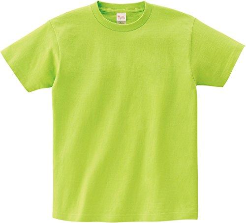 [Printstar] Short Sleeve T-Shirt 5.6 oz Heavy Weight T-Shirt 00085-CVT_K Boys Light Green 130cm