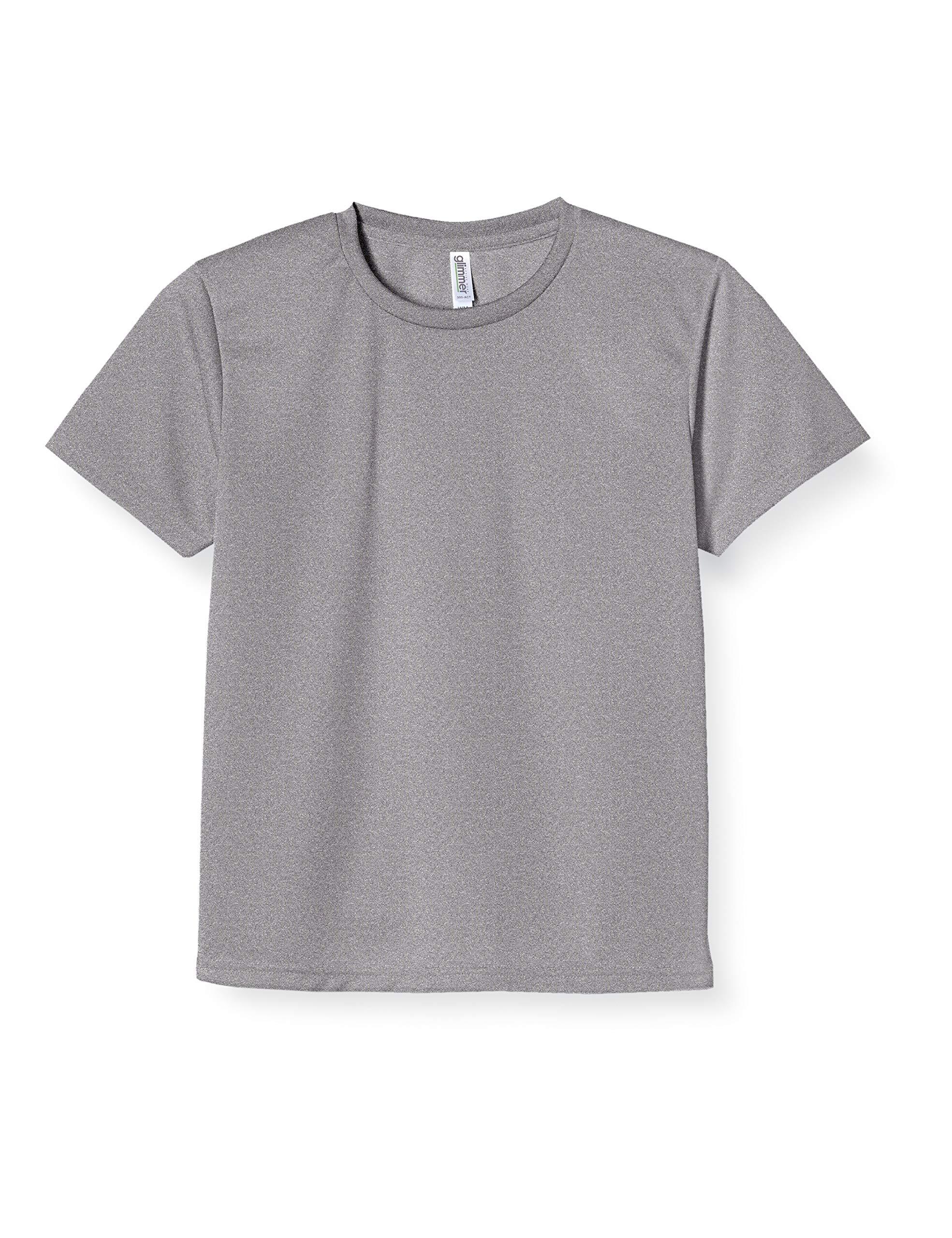 [Glimmer] Short Sleeve 4.4oz Dry T-Shirt (Crew Neck) 00300-ACT Mixed Gray S (Equivalent to Japanese Size S)