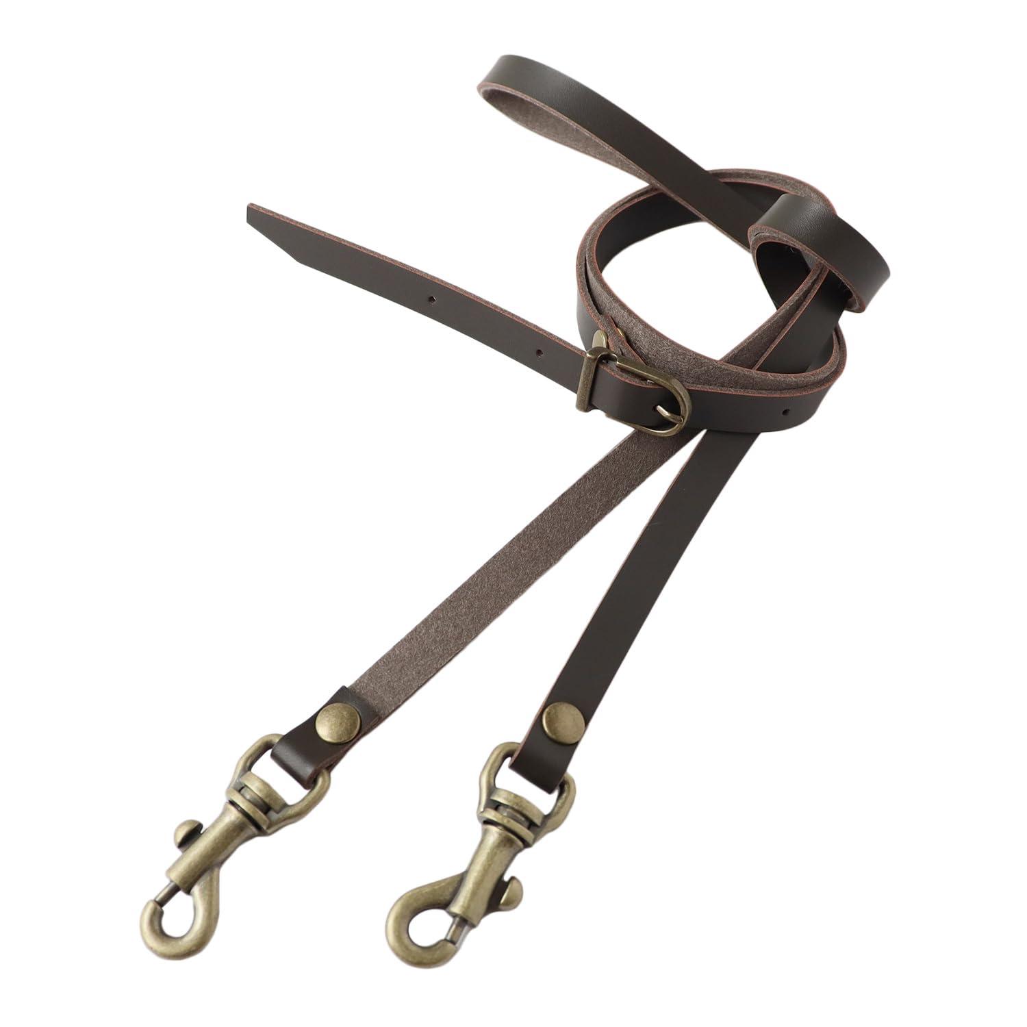Nippon Chuko Shoulder Strap Width: 1cm Leather 120cm Width: 1cm Chocolate S1210-C Craft Supplies Bag Materials Shoulder Strap