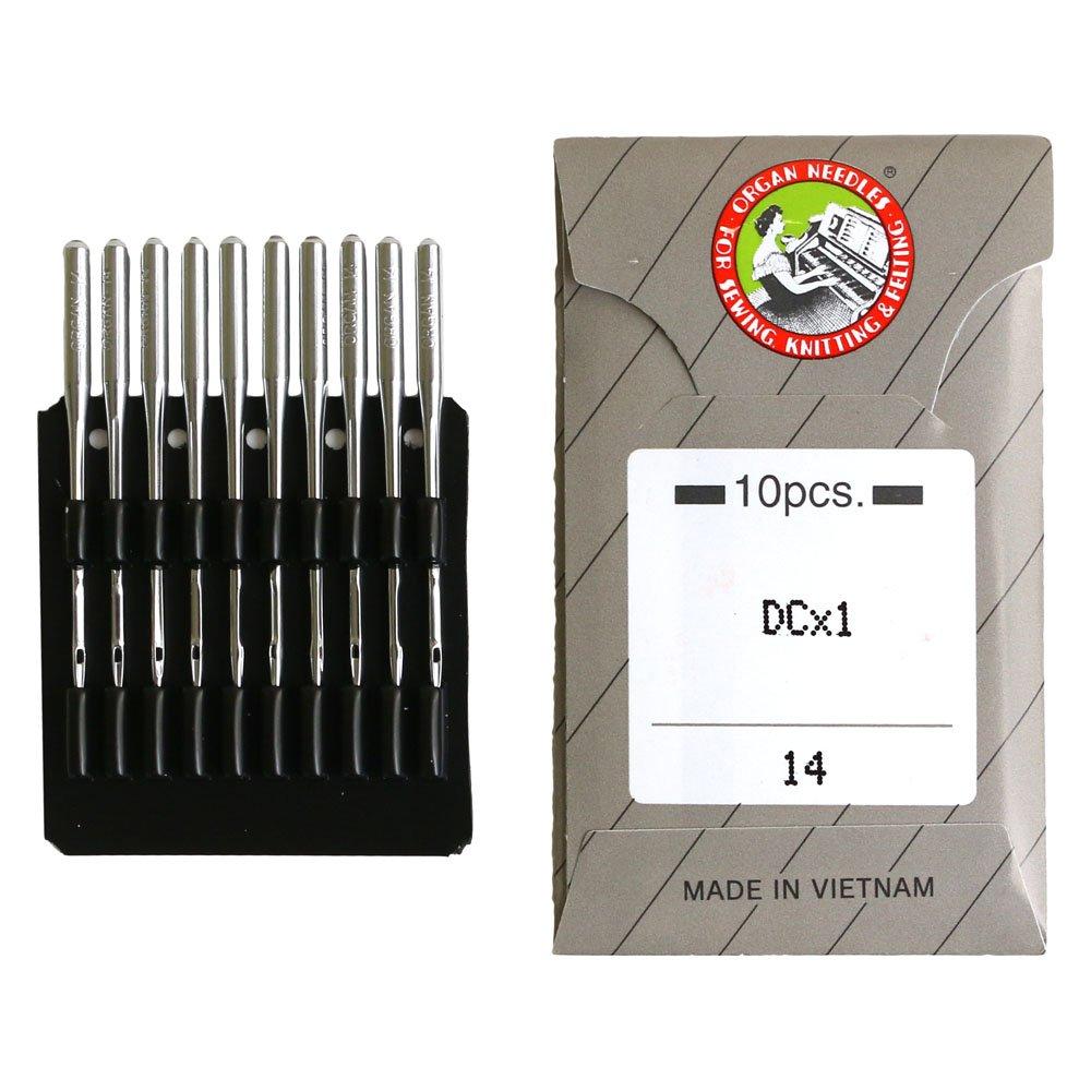 Nippon Chuko Industrial Special Sewing Needles Overlock Use 10-Pack Size 14 DC-1-14 Craft Supplies Needles Sewing Machine Needles