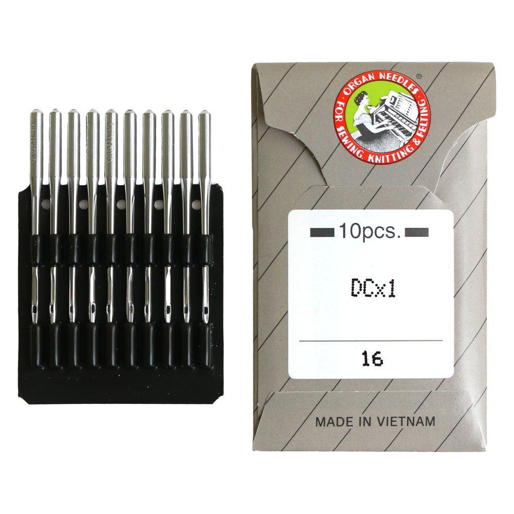 Nippon Chuko Industrial Special Sewing Needles for Overlock Machines, 10-Pack, Size 16, DC-1-16, Sewing Supplies, Needles, Sewing Machine Needles
