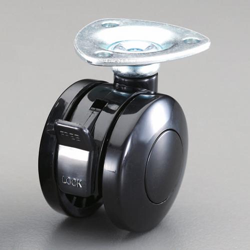 40mm casters (twin wheels, with brakes, swivel)