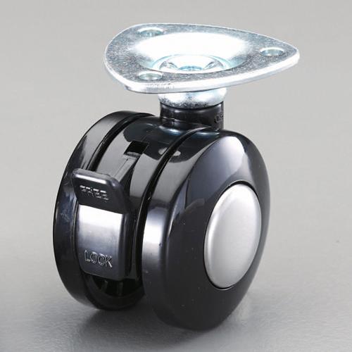 40mm casters (twin wheels with brakes)