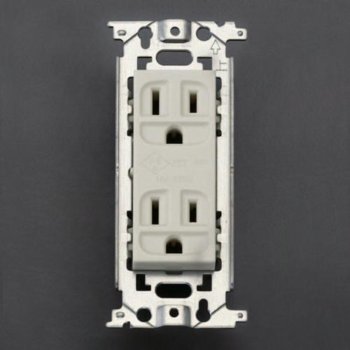 125V/15A Flush-Mount Outlet (2-Outlet/Grounded)