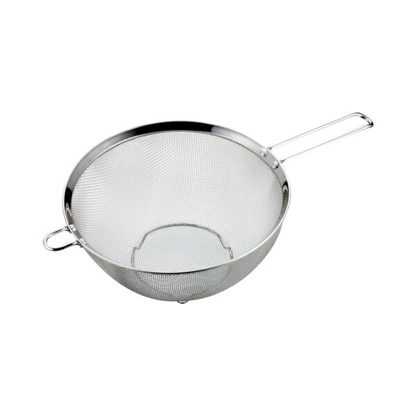Pearl Metal Strainer Colander with Stand, 15cm, Stainless Steel, At Aqua HB-4098