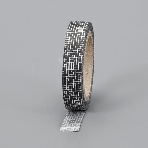 5.0mm x 5m Privacy Security Tape (Patterned / Black)