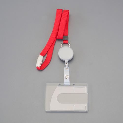 ESCO ID Card Name Tag (with Strap and Reel/Red) EA956VA-97