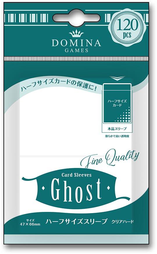Domina Games Card Sleeves Ghost Half-Size Sleeves <Clear Hard> 120-Pack
