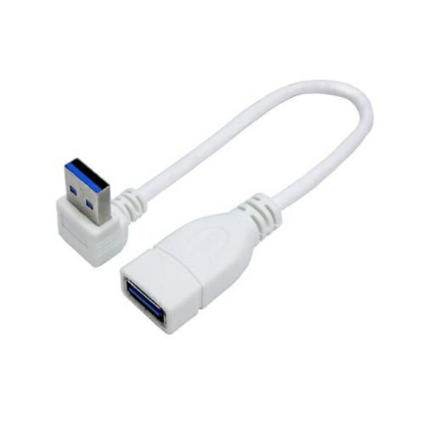 Conversion Master USB 3.0 Extension Cable 20cm [ Type A Male Connector, Top L-Shaped ] USB3A-CA20UL