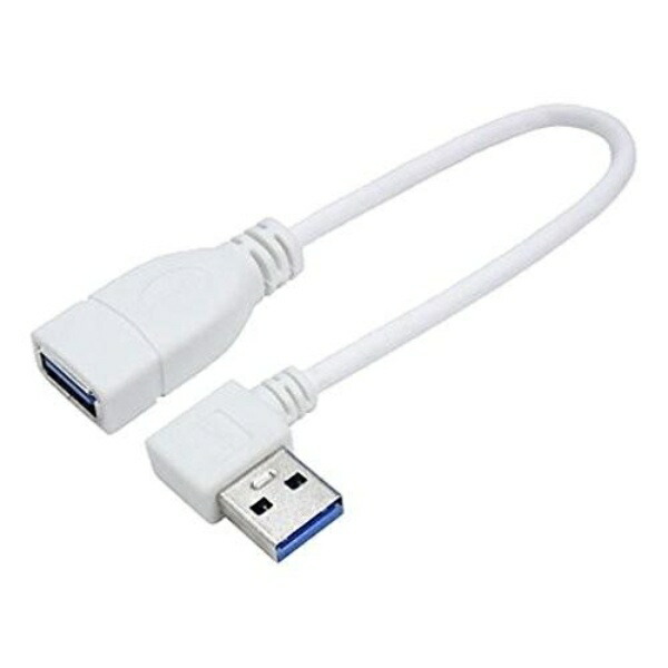 Conversion Master USB 3.0 Extension Cable 20cm [ Type A Male Connector, Left L-Shape ] USB3A-CA20LL