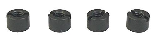 TOP LINE Aluminum Universal Color Black for M3.0, Total Length 4mm, 4-Piece Set TP-5604