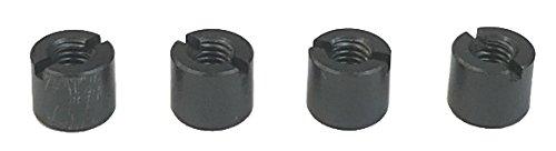 TOP LINE Aluminum Universal Color Black for M3.0, Total Length 5mm, 4-Pack TP-5605