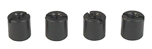 TOP LINE Aluminum Universal Color Black for M3.0, Total Length 6mm, 4-Pack TP-5606