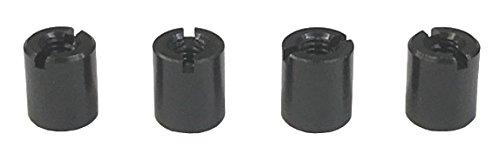 TOP LINE Aluminum Universal Color Black for M3.0, Total Length 7mm, 4-Pack TP-5607