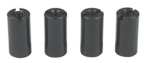 TOP LINE Aluminum Universal Color Black for M3.0, Total Length 12mm, Pack of 4 TP-5612