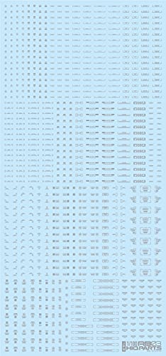 Haikyuu Parts 1/100 RB03 Caution Decal One Color Light Gray 1 Sheet Plastic Model Decal RB03-100OLG Toy