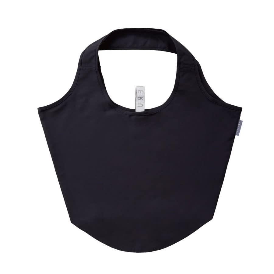 [MOTTERU] Kururito Market Bag | Eco Bag, Stylish, Foldable, Compact, Mini, Solid Color, Fabric, Cute, Outdoor, Gift (Charcoal Black)