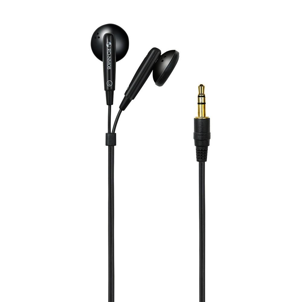ELPA Stereo In-Ear Headphones, Wired, 20~20,000Hz, Approx. 0.8m Cable, RD-NM08(BK)