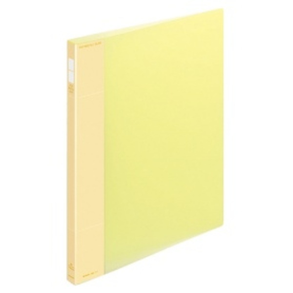 KOKUYO File Pop Ring File Slim PP Sheet Cover A4 100-Sheet Capacity Yellow FU-PS410Y