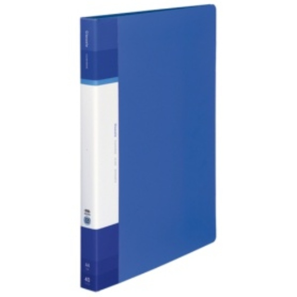KOKUYO File Clear Book Glassel Fixed Type A4 40 Sheets Blue RA-GLB40B
