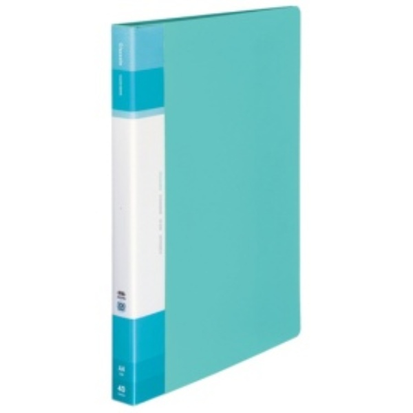 KOKUYO File Clear Book Glassel Fixed Type A4 40 Sheets Light Blue RA-GLB40LB