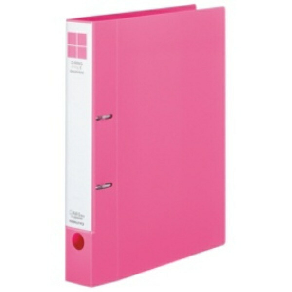 KOKUYO D-Ring Binder Smooth Style A4 2-Hole 300-Sheet Capacity Pink F-UDS430P