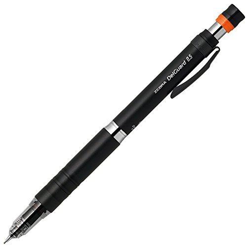 Zebra Delguard Type Lx 0.5mm Mechanical Pencil, Black P-MA86-BK