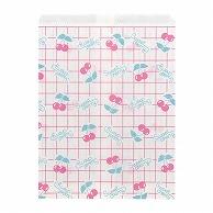 HEIKO Flat Bag Patterned Small Bag R Type R-2 Size Cherry 50 Sheets