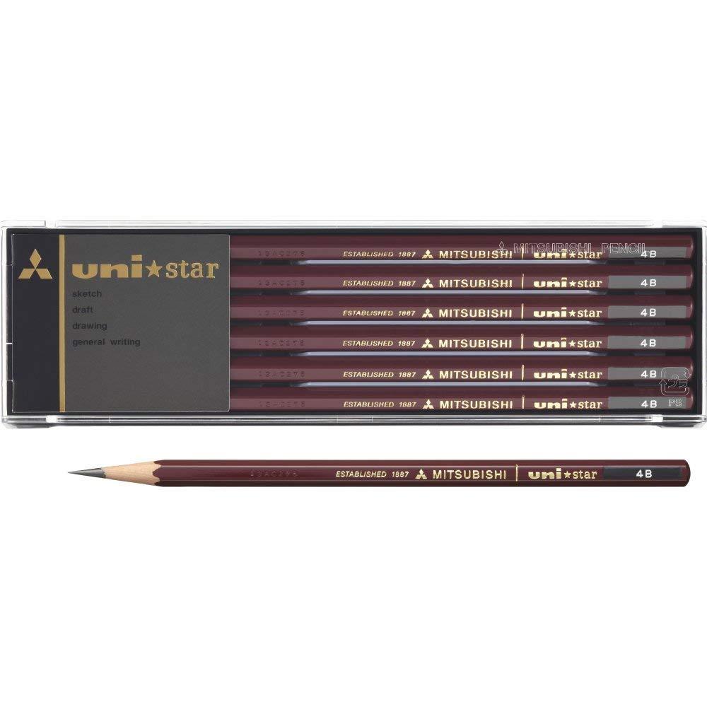 Mitsubishi Pencil Pencil Unistar 4B 1 Dozen US4B