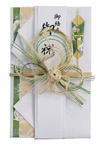 Maruai Wedding Envelope Design Japanese Style Towa Crane Green 1 Sheet KI-659G