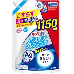 Lion Look Plus Bathtub Cleanser Silver Ion Plus Fragrance-Free Type Extra Large Size Refill (1150mL) Refill Bathroom Cleaner