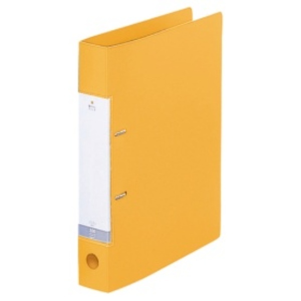 Rihitorabu Ring Binder 2-Hole D-Type A4 Yellow G2230-5
