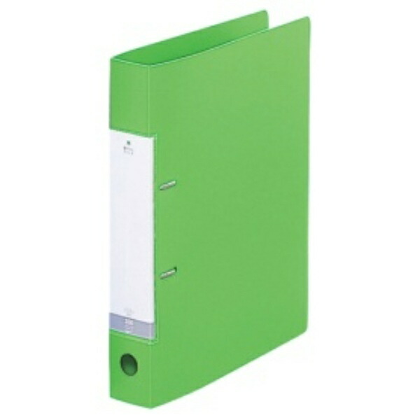 Rihitorabu Ring Binder 2-Hole D-Type A4 Yellow-Green G2230-6