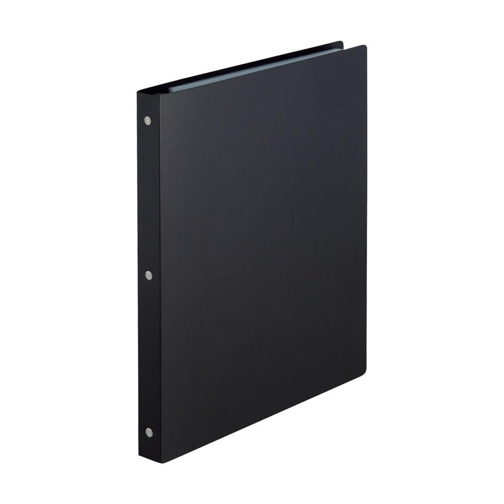 Rihitora SELFANA Job Hunting File Clear Book Pocket Replacement Type Pure Black N7200-24