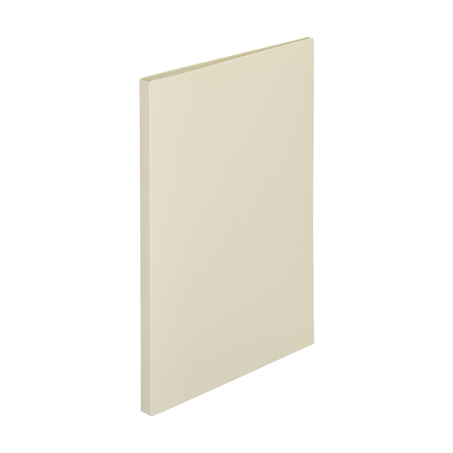 Lihit Lab Mutual Clear Book A4 S-Type 20-Pocket Ivory N2400-16