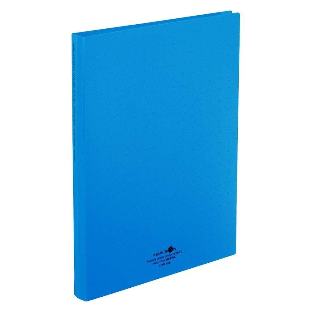 Rihitorabu Business Card File Pocket Replacement Type A4S 30-Hole 300 Names Blue A5042-8