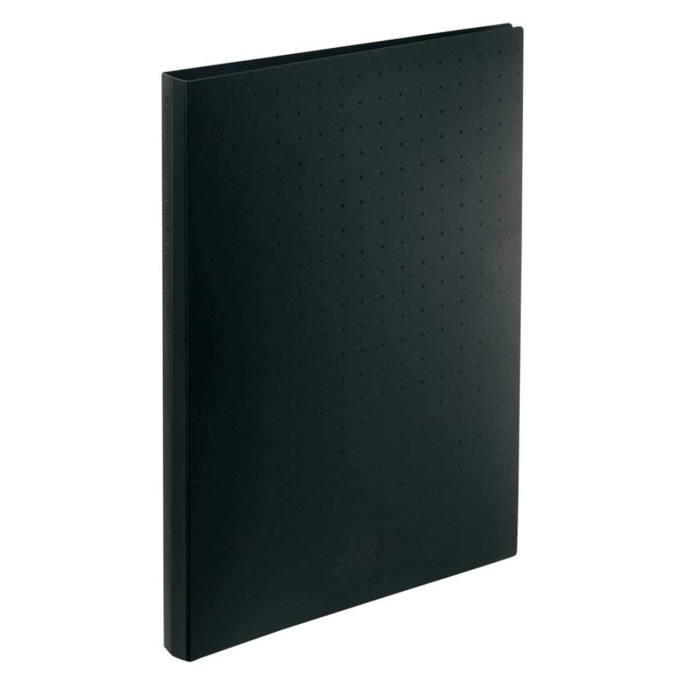 Rihitora Business Card File Pocket Replacement Type A4S 30-Hole 300 Names Black A5042-24