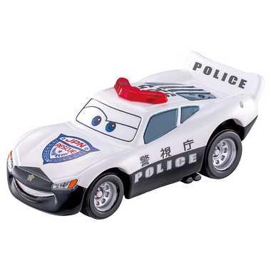 Takara Tomy Disney Cars Tomica C-36 Lightning McQueen (Police Car Type) Mini Car Toy For Ages 3 and Up