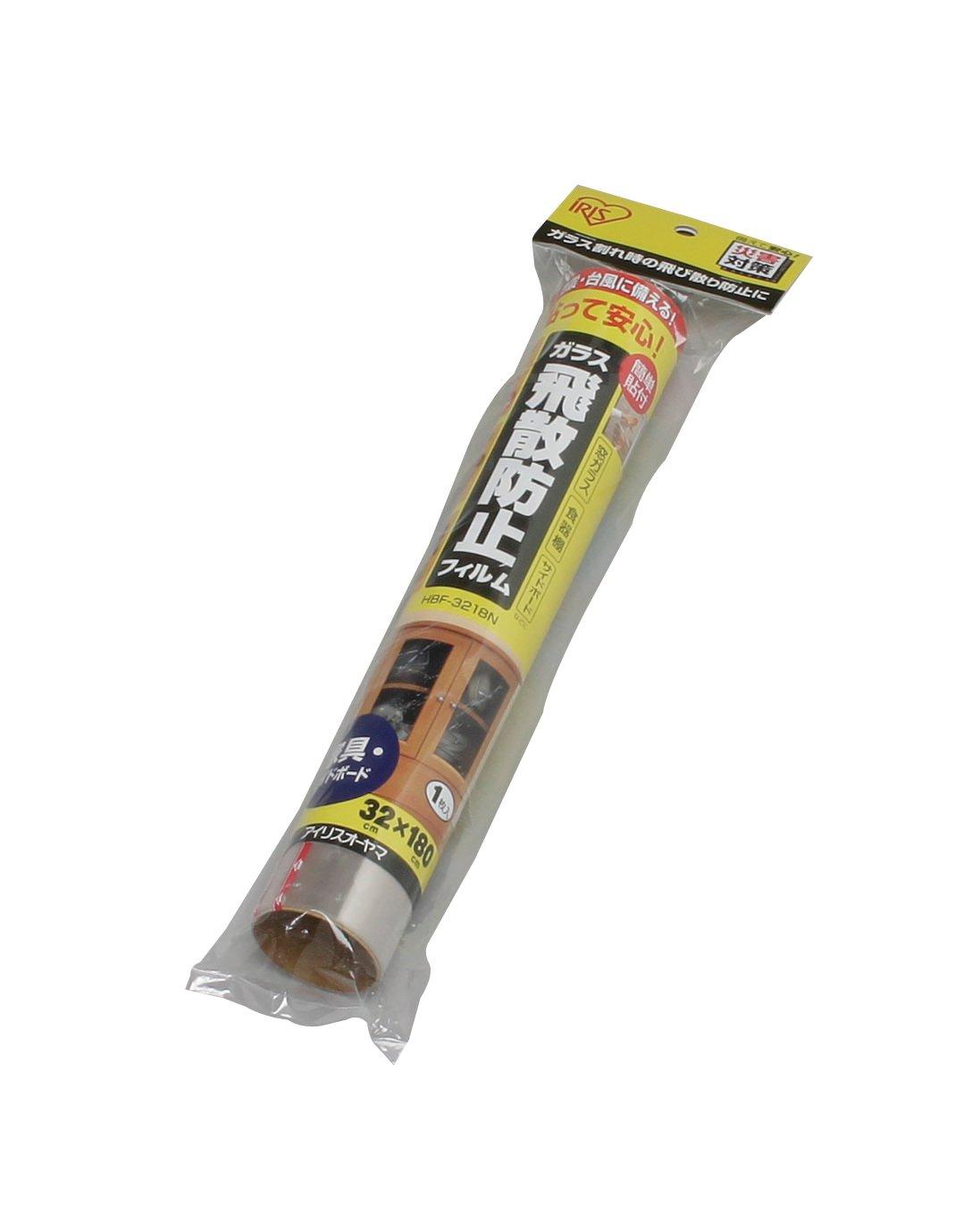 Iris Ohyama Disaster Preparedness Goods Shatter-Resistant Film Width 32 × Depth 180 cm HBF-3218N
