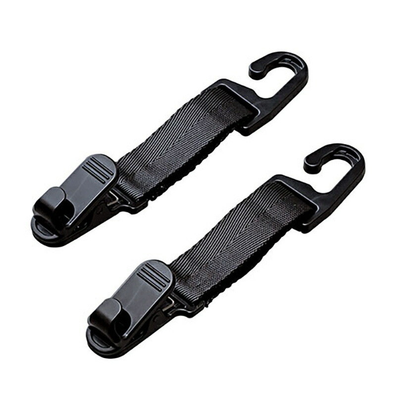 SEIWA Car Interior Accessories Luggage Hook for Headrest, 2kg Load Capacity, 2-Pack WA53