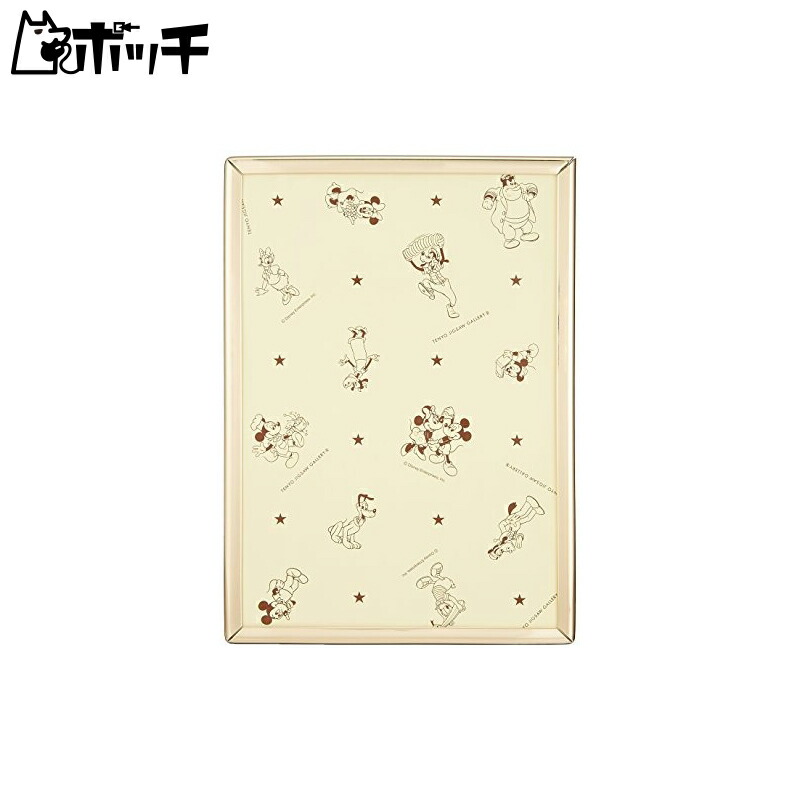 Tenyo Wooden Puzzle Frame Disney Exclusive Panel for 108-Piece Puzzles Gold (18.2x25.7cm) Mickey Emblem Plate Includes Hanging Cord